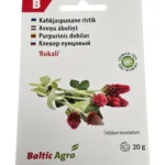 Kahkjaspunane ristik 'Rokali' pakend, sisaldab 20g seemneid, Baltic Agro brändi toode, looduslik ja kemikaalivaba.