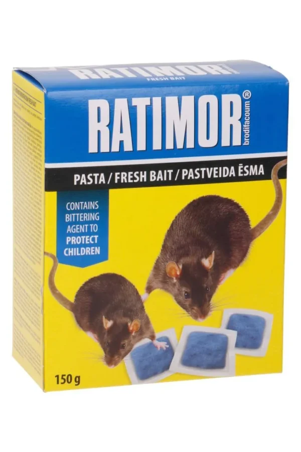 Hiire- ja rotimürk Ratimor pastapadjad 150g