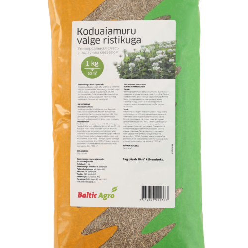 valge ristikuga muruseeme,iseväetav ökomuru,põuakindel muruvaip,loodussõbralik murusegu,vähese hooldusvajadusega muru