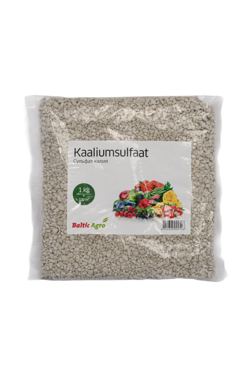 kaaliumsulfaat,kloorivaba väetis,maheväetis,kaaliumipuudus taimedel,väetis maasikatele