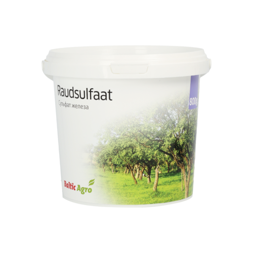 Rautasulfaatti nurmikolle, sammaleen poisto, rautasulfaatti 800 g, nurmikon hoitotuotteet, hedelmätarhan ruiskutus