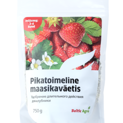 pikatoimeline maasikaväetis,Baltic Agro maasikaväetis,väetis marjadele,maasikate väetamine kevadel,marjakultuuride väetis,pikaajaline maasikaväetis,saagikuse suurendamine