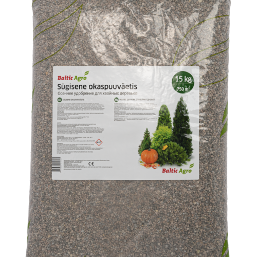 okaspuuväetis 15kg,profiväetis okaspuudele,sügisväetis hulgimüük,elupuude hooldus suurtele kruntidele