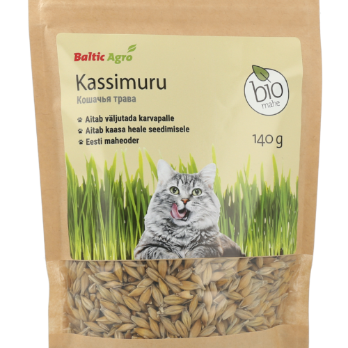 трава для кошек 140 г,пищеварение домашней кошки,безопасное растение для питомца,здоровье домашнего животного