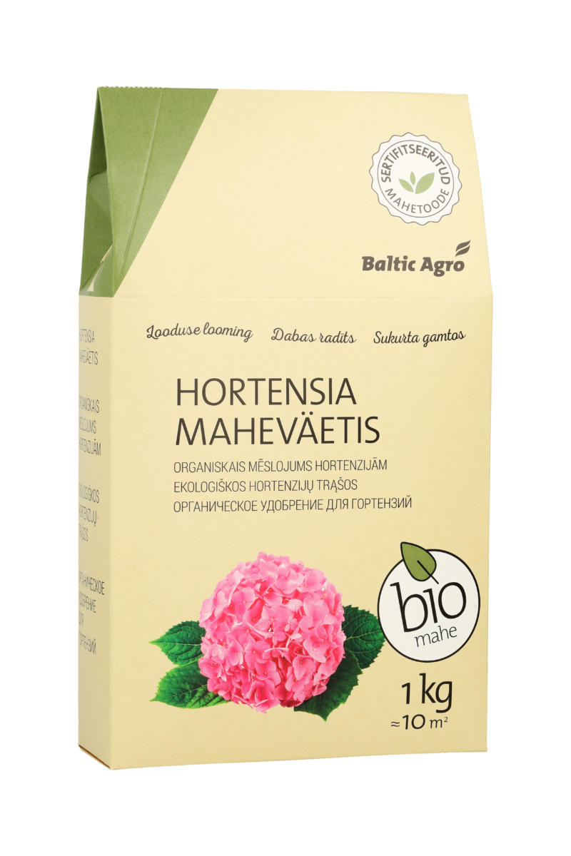 hortensian luonnonlannoite,orgaaninen kukkaväite,tuuheat kukat,luomupuutarha,talvenkestävyys