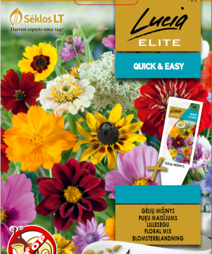 Lucia Elite lillede seemnepakend LILLEDE SEEMNESEGU (SEEMNELINT)