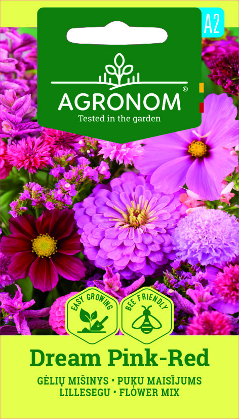 LILLEDE SEEMNESEGU DREAM PINK-RED