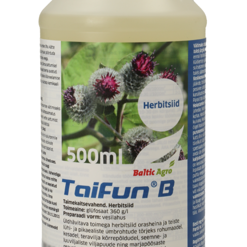 Taifun B 500 ml,rikkakasvien hävittäminen,tehokas rikkakasvien torjunta,glyfosaatti 360 g/l,puutarhan hoitoaineet