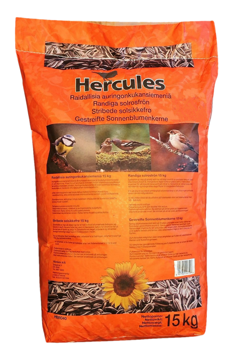 triibulised päevalilleseemned 15kg,linnutoit,päevalilleseemned lindudele,suur kott päevalilleseemneid,lindude söötmine talvel,kvaliteetne linnusööt