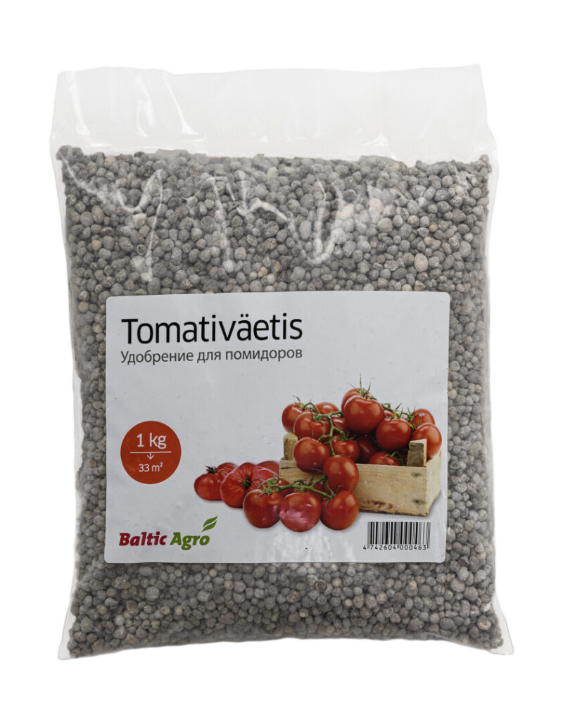 Target Keywords (Märksõnad):Tomativäetis,Tomatite väetamine,Kloorivaba väetis,Köögiviljaväetis,Tomati kasvatamine