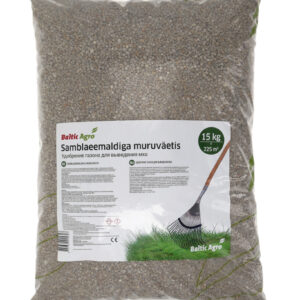 Удобрение для газона со средством для удаления мха, мешок 15 кг.