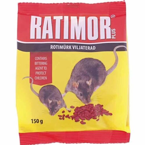 Ratimor-hiirien ja -rottien torjunta-aine, viljanjyvät 150 g