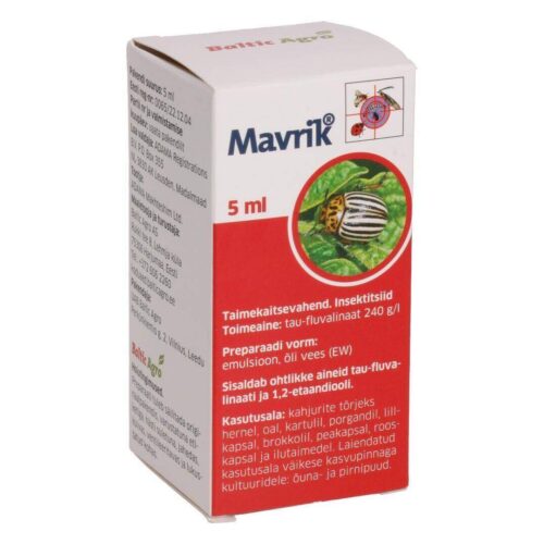 Mavrik 5 мл (уничтожает вредных насекомых и клещей)