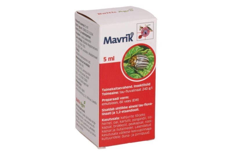 Mavrik 5ml (hävitab kahjurputukaid ning tõrjub ja hävitab lestasid)