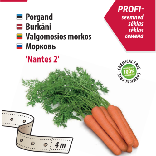 Carrot 'Nantes 2' on seed tape