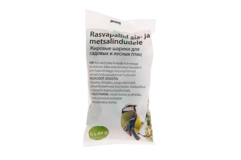 Rasvapallid aia- ja metsalindudele 6x84g