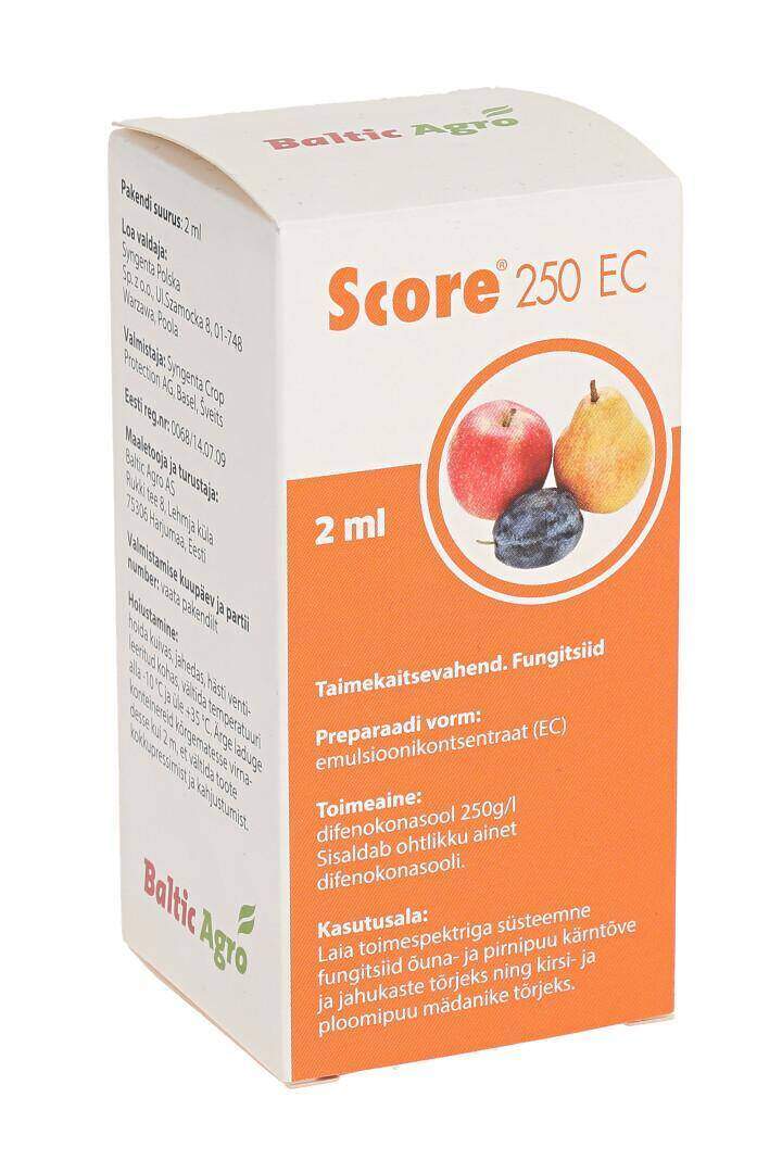 Score 250 EC 2ml (viljapuude seenhaiguste tõrjeks)