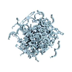 хомуты, серый пластик, пучок.