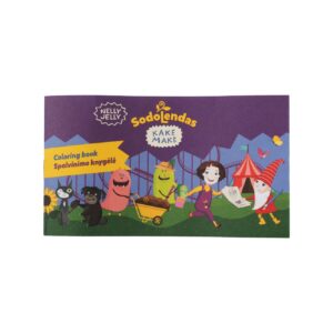 Laste värviraamat "Sodolendas" Nelly Jelly tegelastega.