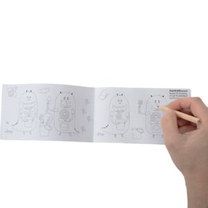 Värviraamat, millel on multikategelased ja joonistav käsi.