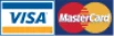 Visa ja MasterCard logod.