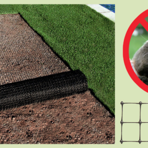 mutivõrk 1x100m silm 10x10mm плотность 25 г/м² Пластиковая сетка от кротов, устанавливаемая под газон.