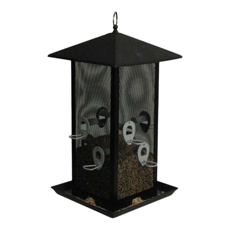 linnusöögimaja seemnetele (kandiline) h 45 cm linnusöögimaja,seemnetele,45 cm,kandiline,suur,vastupidav,pulbervärvitud,lihtne täita,kinnitusnöör