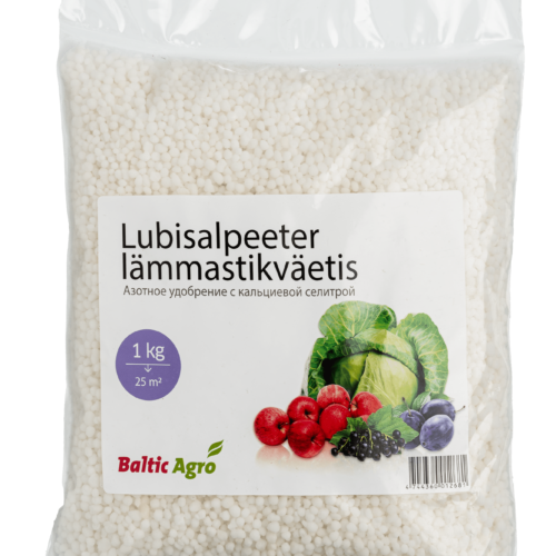 lubisalpeeter 1kg,väike lämmastikväetis,kurgi väetamine kasvuhoones,tomatite lisaväetis