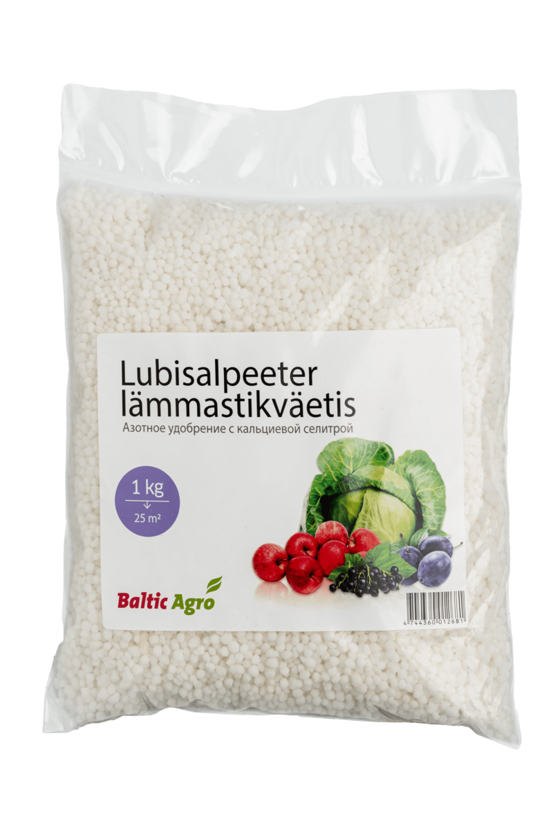 Известковая селитра азотное удобрение 1 кг