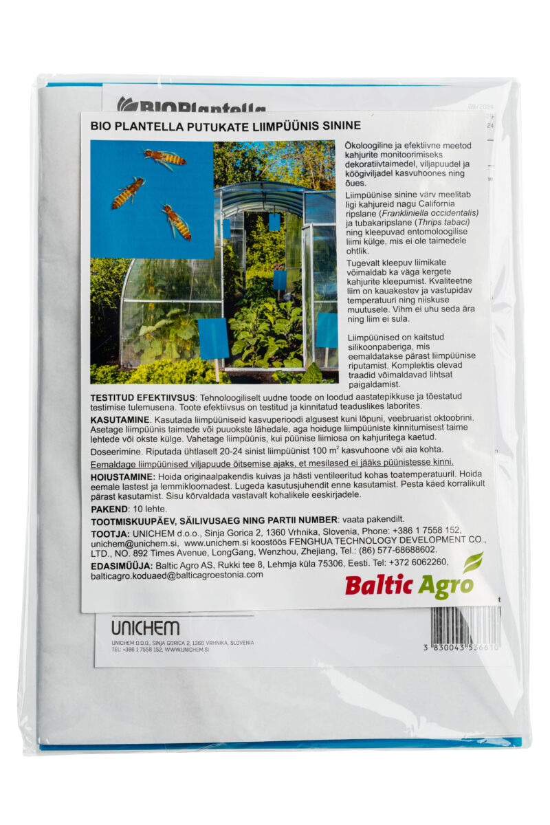 Синие липкие блоки Bio Plantella для садоводства