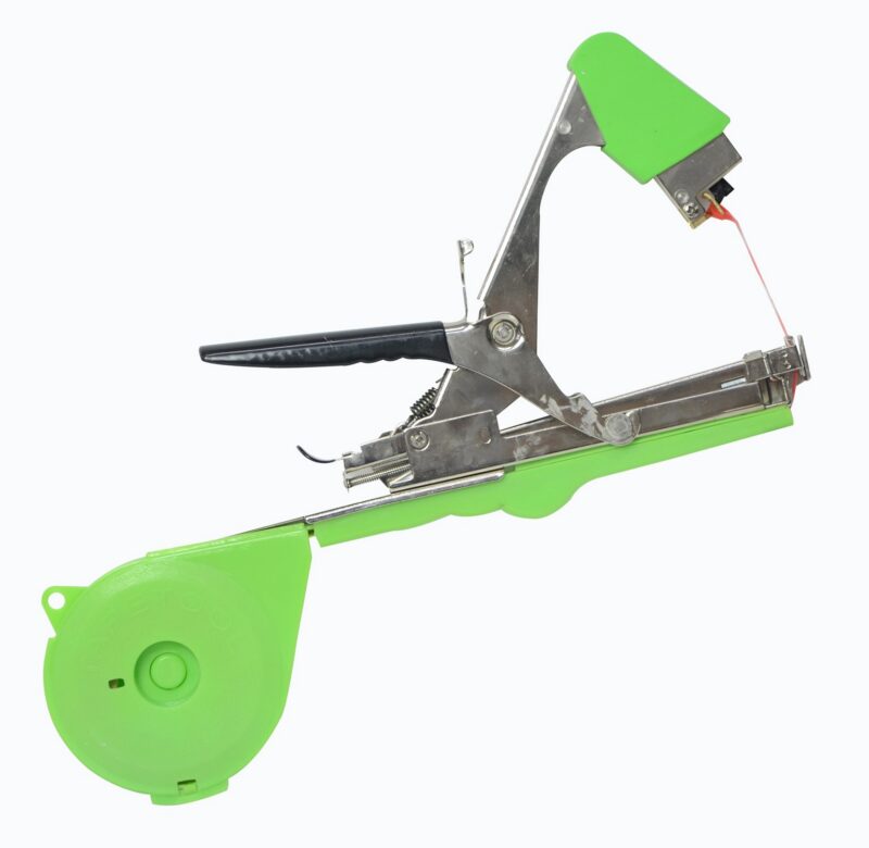 Plant tying tool for quick and efficient stapling of plants