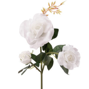 Solar-powered garden rose LED lamp