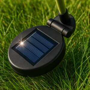 Solar-powered garden rose LED lamp