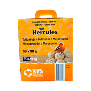 Жировые шары для птиц 50 х 90 г (без сетки, в коробке с ручкой)