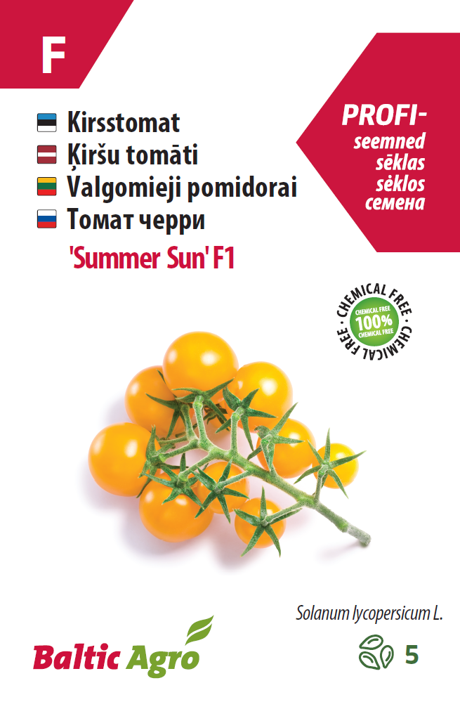 Kirsikkatomaatti 'Summer Sun' F1 5 siementä