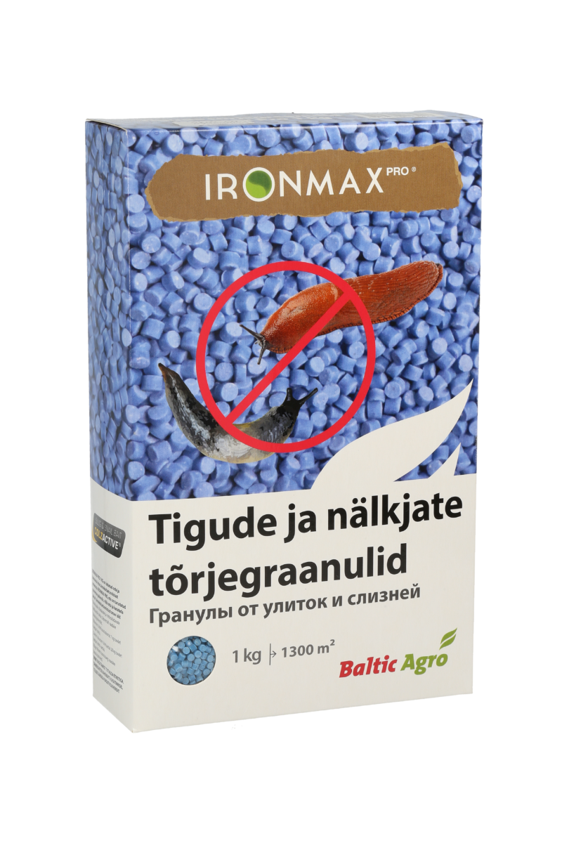 Tigude tõrjegraanulid nälkjate tõrje,kiritigu,hispaania teetigu,raud(III)fosfaat,vihmakindlad graanulid,ökoloogiline tõrje,Tigude tõrje koduaias,ohutu teomürk,nälkjad lillepeenras,Ironmax väike pakend.