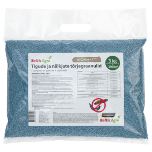 Tigude tõrjegraanulid Ironmax Pro 3 kg Tigude tõrjegraanulid Ironmax Pro 3 kg