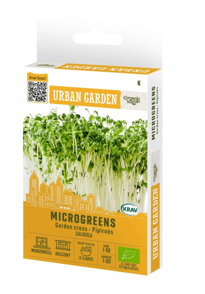 МИКРОЗЕЛЕНЬ КРЕСС-САЛАТ КАЛИГОЛА БИО