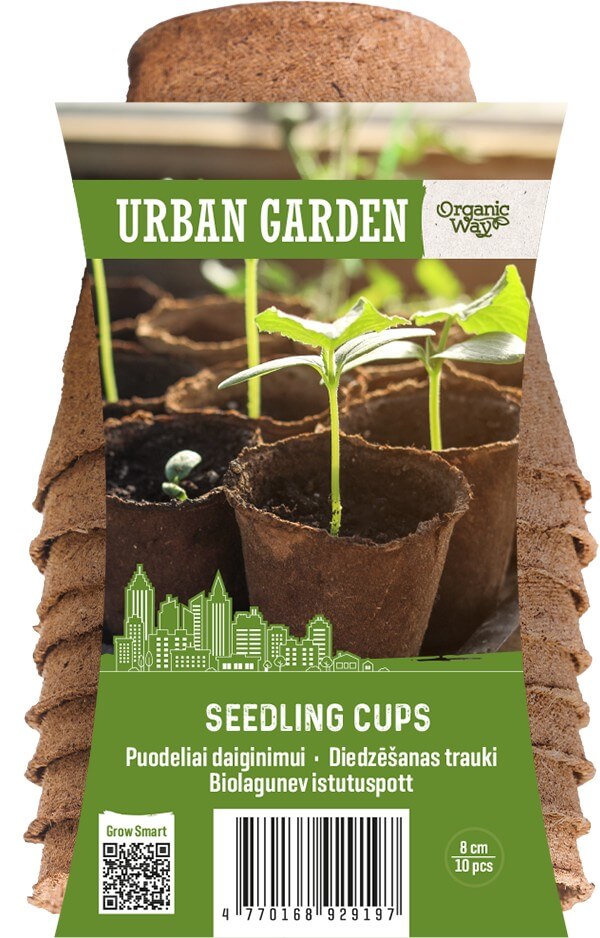 SEEDLING POTS 8 CM 10 PCS