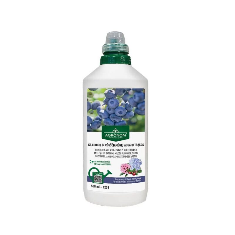 Mustikatele ja happelist mulda armastavatele taimedele mõeldud väetis 500 ml