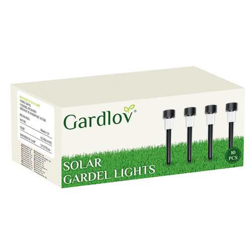 solar garden lights – 10 pcs