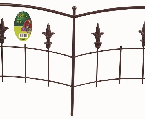 dekoratiivne aiaääris,Royal peenrapiire,mustriga metallääris,iluaia piire,eksklusiivne peenraääris