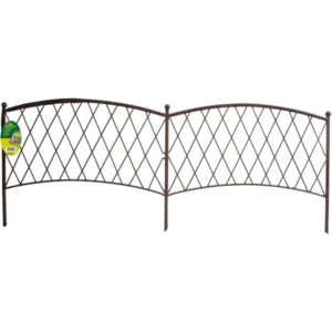 Металлический бордюр для клумб Classic 40 x 100 см, коричневый