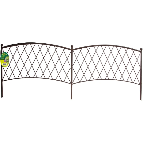 Металлический бордюр для клумб Classic 40 x 100 см, коричневый