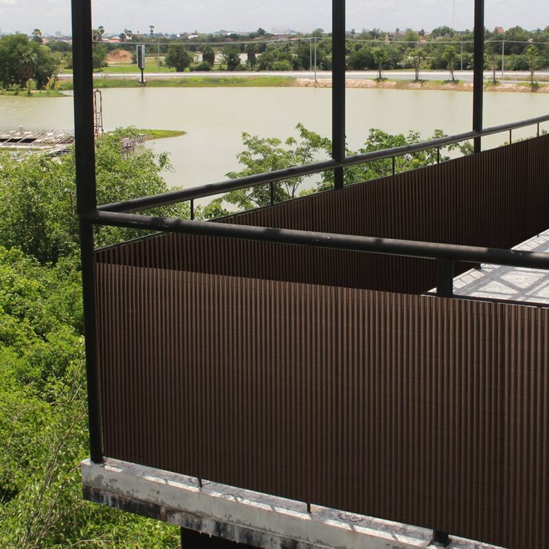 kõrge piirdematt 2.5m,Litecane aiavarje,suur aiamatt,tumepruun aiavari,privaatsusaed