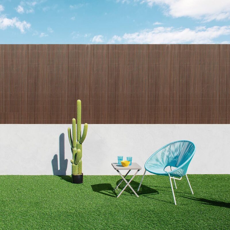 tumepruun piirdematt,puiduimitatsiooniga aiavarje,Vimet LOP pruun,klassikaline aiamatt,vastupidav aiavari