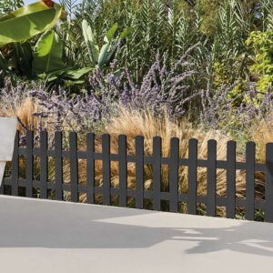 tumehall peenraääris,antratsiit aiaääris,Clickfence tumehall,modernne peenrapiire,hooldusvaba aiaääris