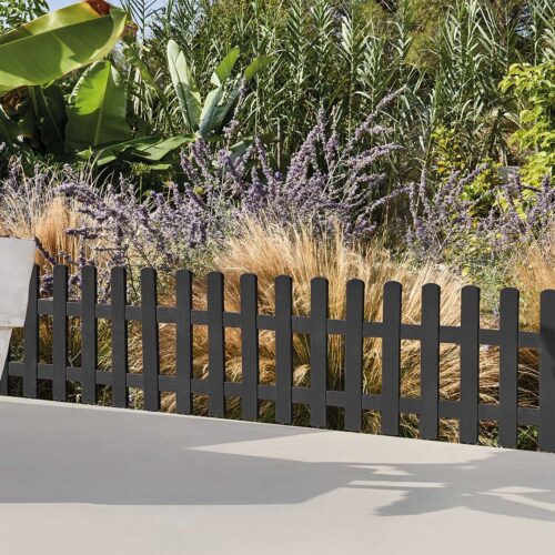 tumehall peenraääris,antratsiit aiaääris,Clickfence tumehall,modernne peenrapiire,hooldusvaba aiaääris