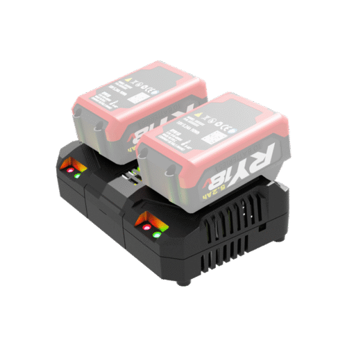 Kiirlaadija 18 V, kahele akule RY04B Kiirlaadija 18 V, kahele akule RY04B