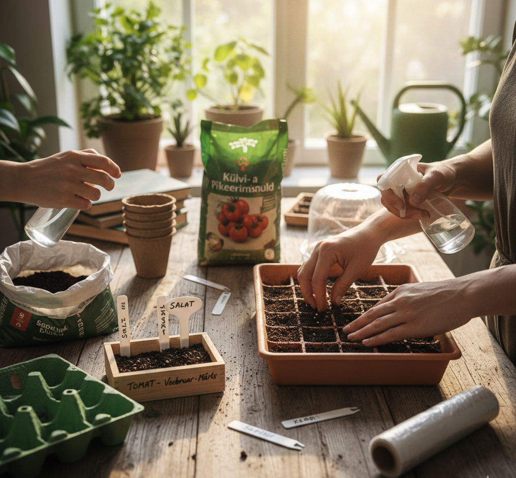 посев семян